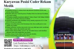 Lowongan Karyawan Posisi Coder Rekam Medik