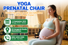 Jadwal Yoga Prenatal Chair 14 September 2025